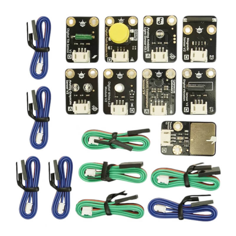 Gravity Kit de 9 Sensores Compatibles con Arduino DFR0018