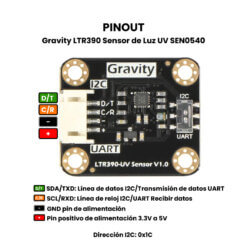 Gravity LTR390 Sensor de Luz UV SEN0540 Pinout