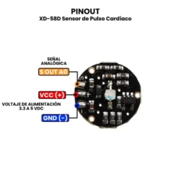 AR4482 - XD-58D Sensor de Pulso Cardiaco PINOUT_1