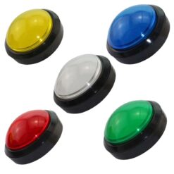 Push Button Gigante 10cm Switch con Led Integrado
