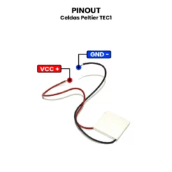 AR4583 - AR4585 - Celdas Peltier TEC1 PINOUT