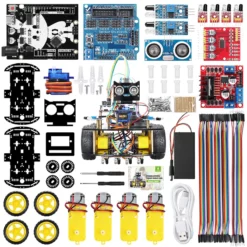 Kit Carro 4WD Robot Seguidor de Línea y Evasor