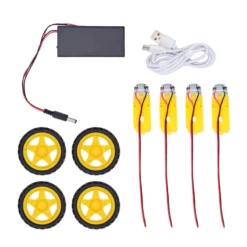 Kit Carro 4WD Robot Seguidor de Línea y Evasor