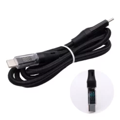 AR4574 Cable de Datos y Carga Rápida de 120W Tipo C con Pantalla Led 1m