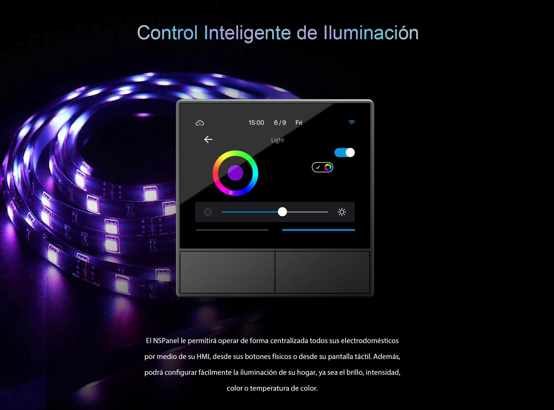 Sonoff NSPanel - Control Inteligente de Iluminación