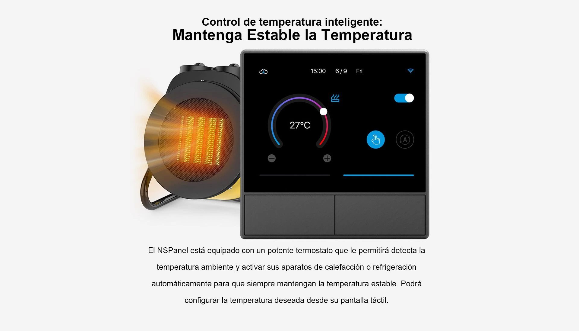 Sonoff NSPanel Control de temperatura inteligente