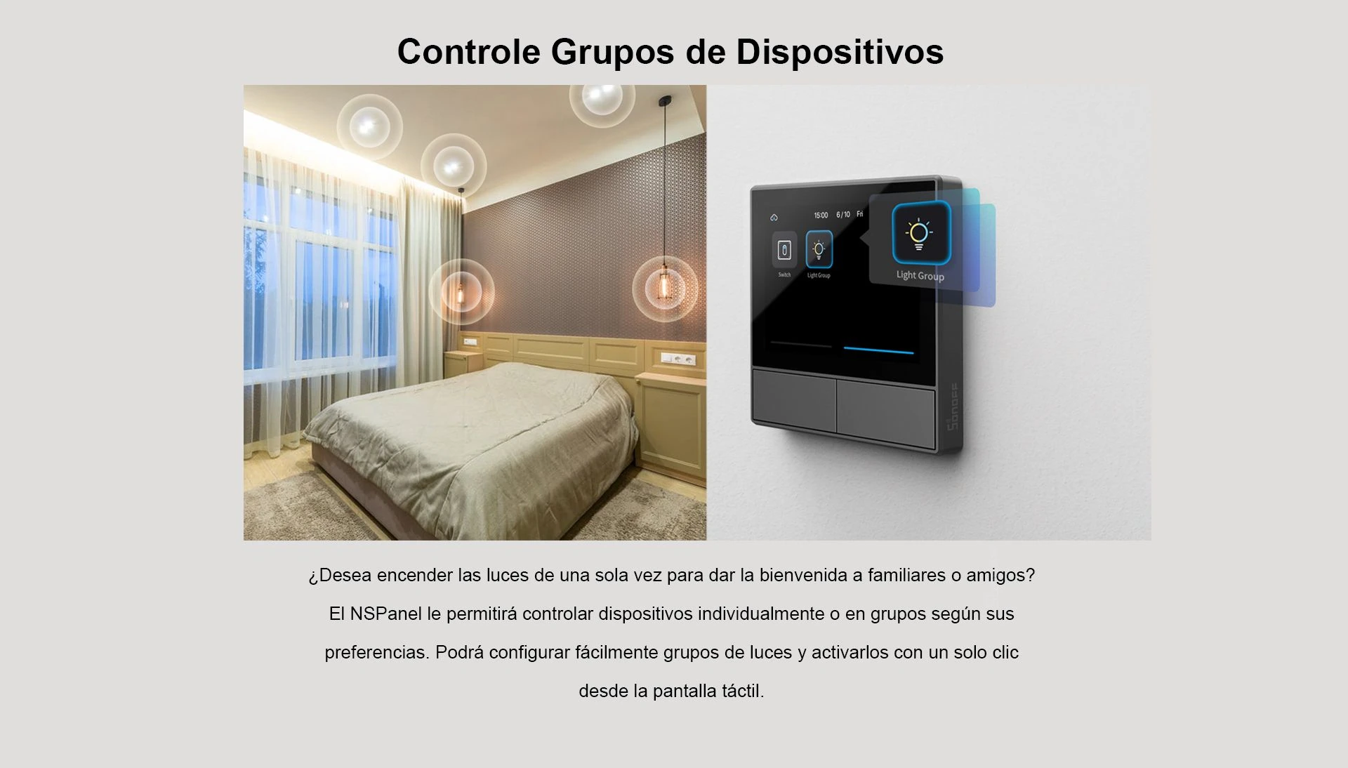 Sonoff - NSPanel Controle Grupos de Dispositivos