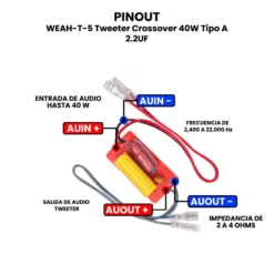 AR4658 - WEAH-T-5 Tweeter Crossover 40W Tipo A 2