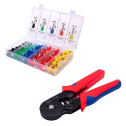Kit de Terminales 450 pz con Crimpadora HSC8 6-4A para Cable
