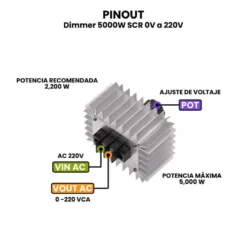 AR4846 - Dimmer 5000W SCR 0V a 220V PINOUT_1