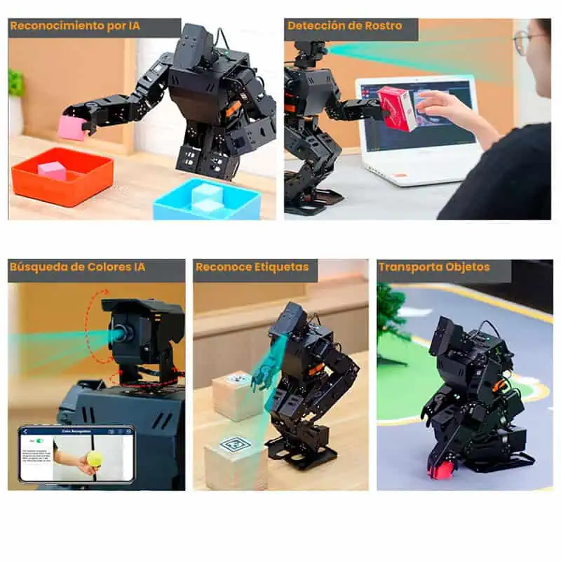 AR4921 - AiNex Biped Humanoid Robot Raspberry Pi 8GB AI con Tecnologia ROS Quinta