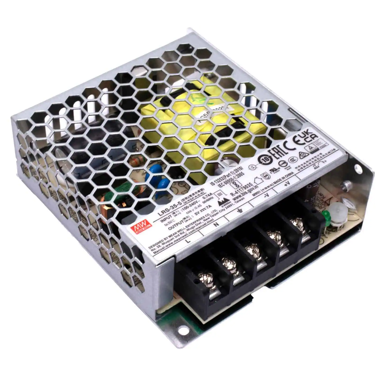 LRS-35-5 Fuente Conmutada 5V 7A MEAN WELL