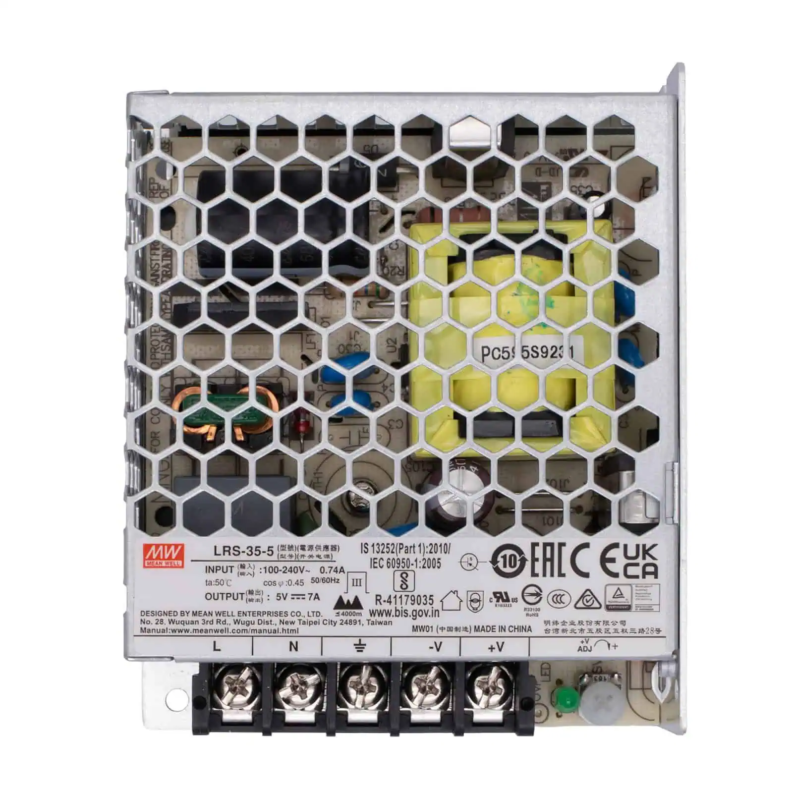 LRS-35-5 Fuente Conmutada 5V 7A MEAN WELL