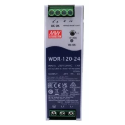 WDR-120-24 Fuente Conmutada para Riel DIN 24V 5A MEAN WELL