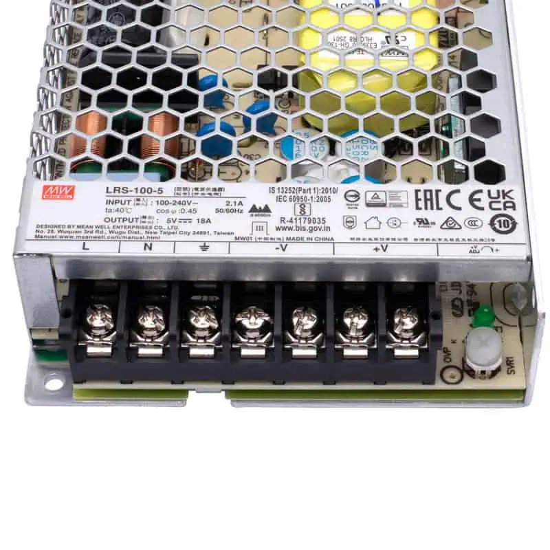 LRS-100-5 Fuente Conmutada 5V 18A MEAN WELL