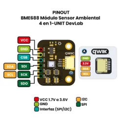 Alternative view of BME688 Módulo Sensor Ambiental 4 en 1 - UNIT DevLab