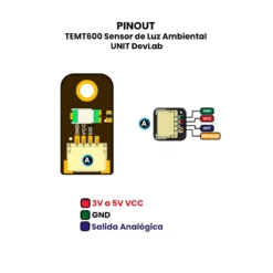 TEMT600 Sensor de Luz Ambiental – UNIT DevLab