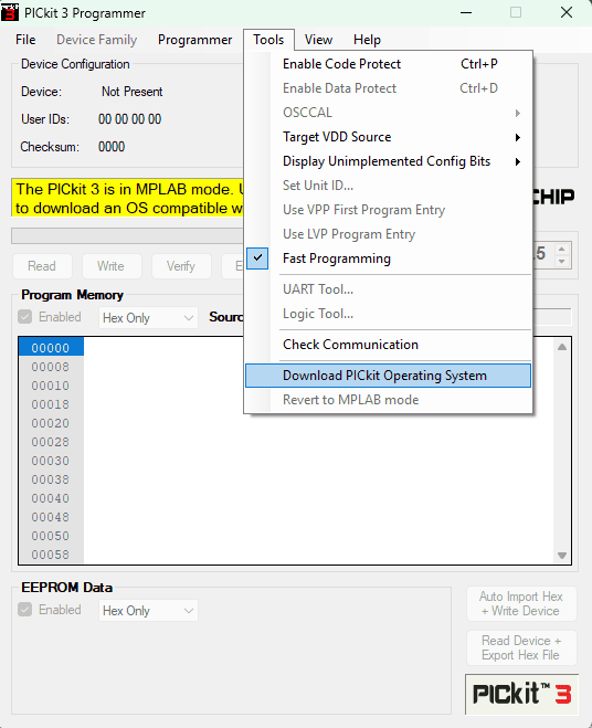 AR4964 - PICKIT 3.5 Programador Universal para PIC con Accesorios IA_BC
