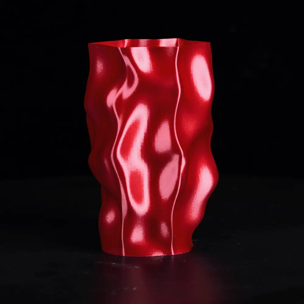 Filamento PLA+ Silk Bicolor Oro y Rojo 1Kg SUNLU Animación