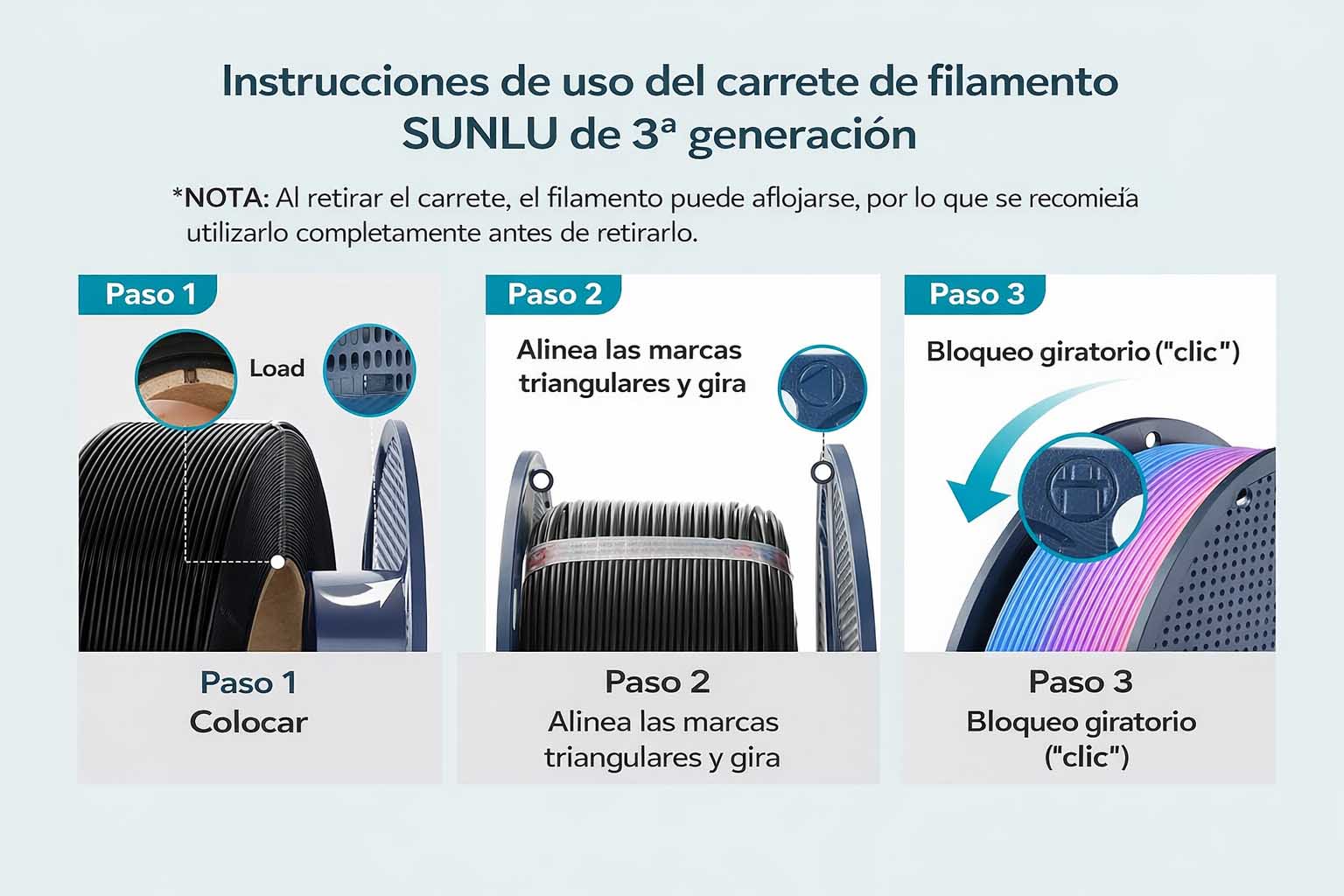 Filamento PLA+2.0 High Speed SUNLU