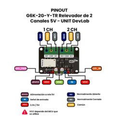 G6K-2G-Y-TR Relevador de 2 Canales 5V - UNIT DevLab