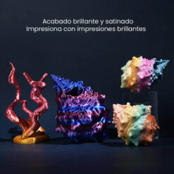 Filamento PLA+ Silk Arcoíris 05 Degradado Cada 8M 1Kg SUNLU