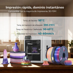 PLA+ Silk Arcoíris 1Kg Filamento SUNLU (6)