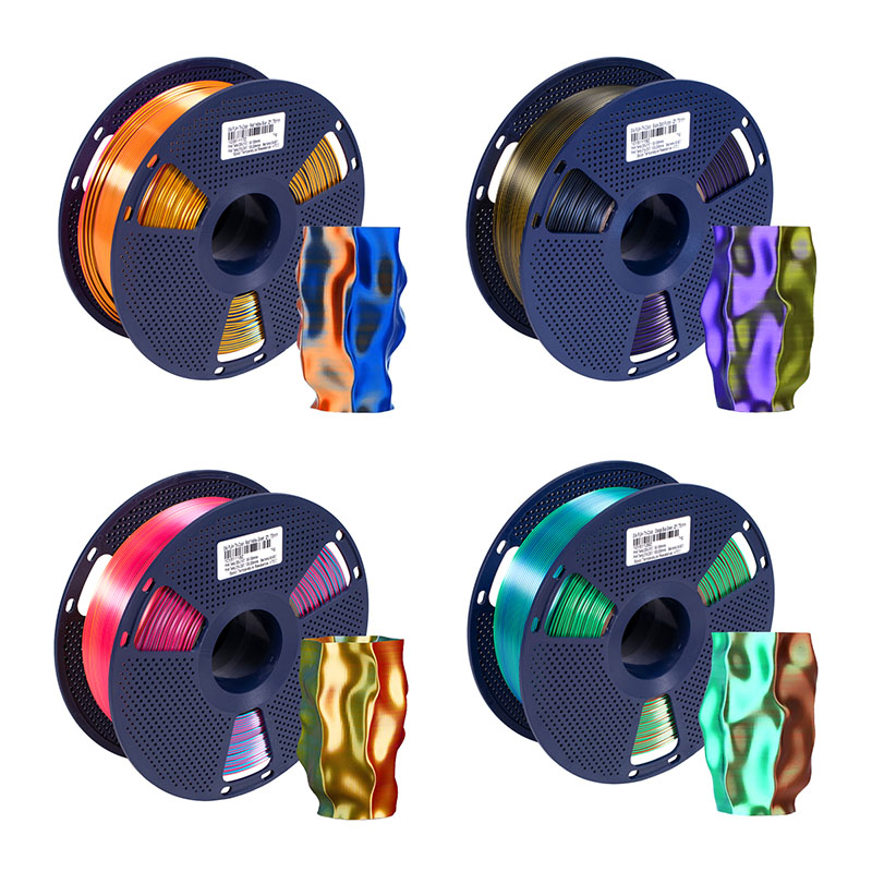 PLA+ Silk Tricolor 1Kg Filamento SUNLU