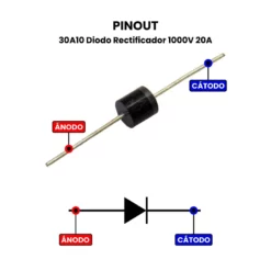 Pinout-30A10-Diodo-Rectificador-1000V-30A