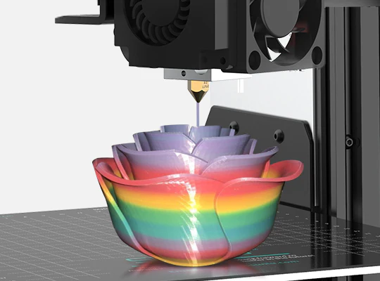 Filamento PLA Silk Arcoíris Degradado Cada 8M 1Kg SUNLU