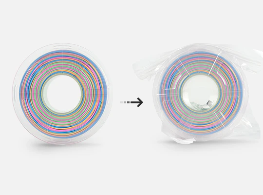 Filamento PLA Silk Arcoíris Degradado Cada 8M 1Kg SUNLU