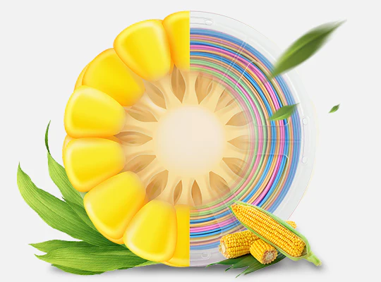 Filamento PLA Silk Arcoíris Degradado Cada 8M 1Kg SUNLU