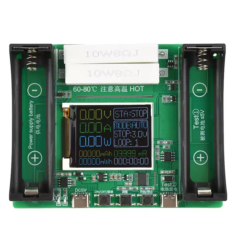 X-HX0598A Probador de Baterias de Litio 18650 2 Canales BT4-1CHN