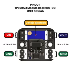 TPS61023 Módulo Boost DC-DC - UNIT DevLab