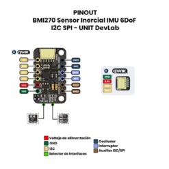 BMI270 Sensor Inercial IMU 6DoF I2C SPI - UNIT DevLab