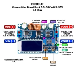 AR4790 - Convertidor Boost Buck 5.5-30V a 0 PINOUT