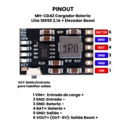 MH-CD42 Cargador de Batería Pinout