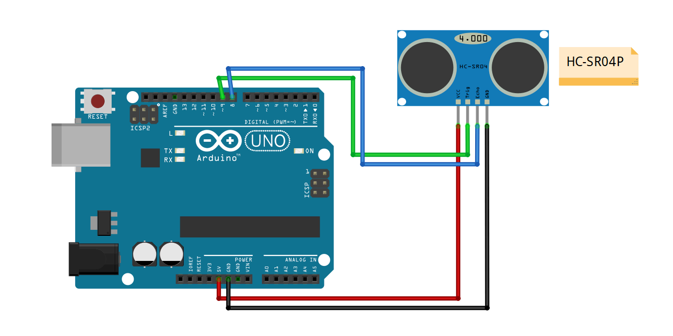 AR4841 - HC-SR04P Sensor Ultrasónico 3-5V DIA