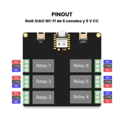 AR5238 - XIAO 6-Channel Wi-Fi 5V DC Relay Pinout