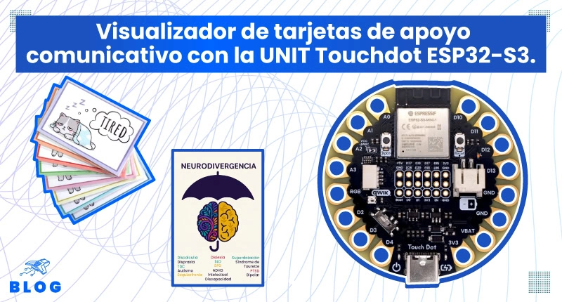 Uso de UNIT Touchdot ESP32-S3 para apoyo comunicativo