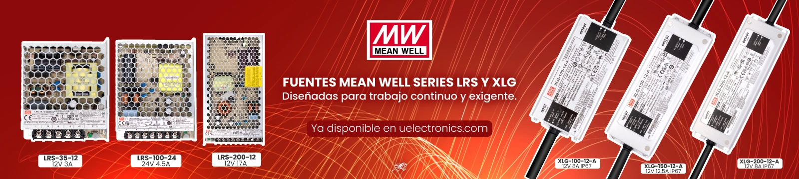 Fuentes de alimentación Mean Well