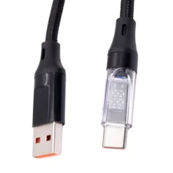 Cable USB A a Tipo C de Carga Rápida 120W con Pantalla