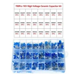 Kit de 700 Capacitores Cerámicos de Alto Voltaje 1KV 10PF-821PF