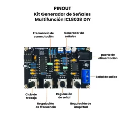 ICL8038 Kit Generador de Señales Multifunción DIY