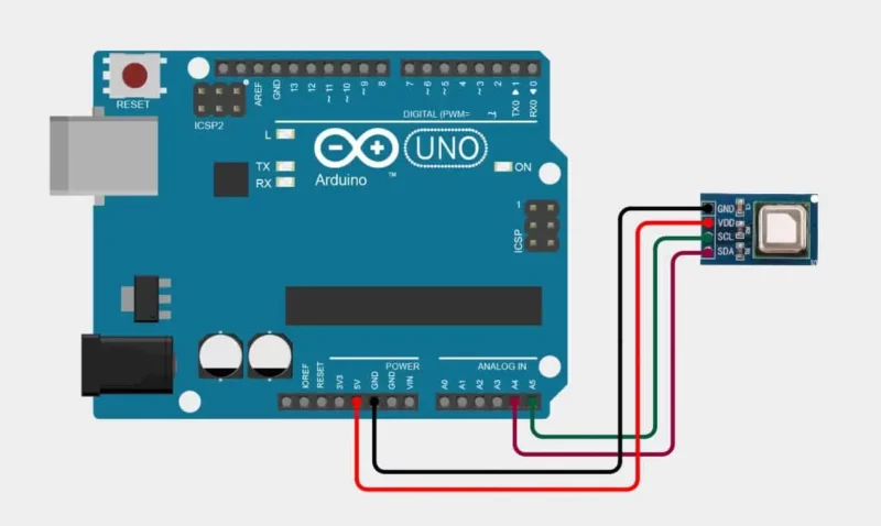 AR4801 - SCD41 Sensor de CO2 400-5000ppm I2C v06 Conexion