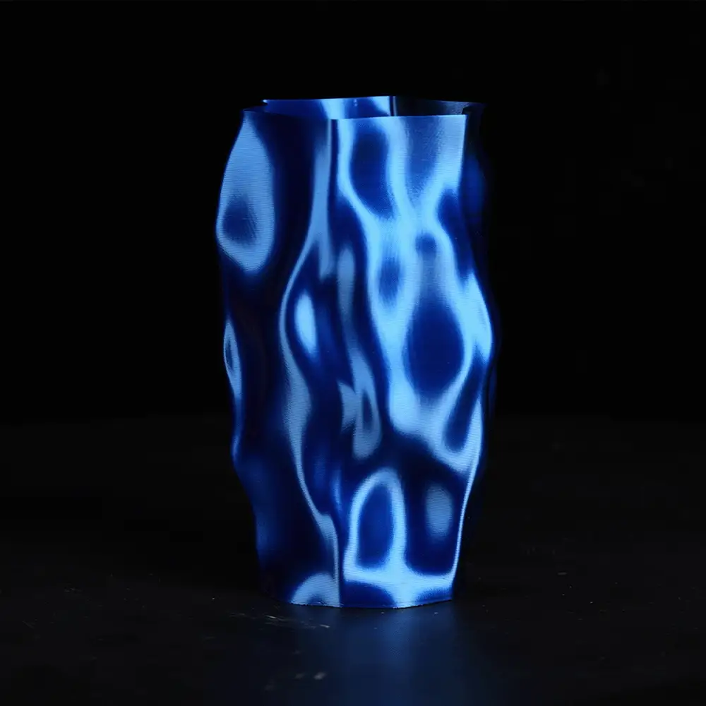 Filamento PLA+ Silk Bicolor Negro y Azul 1Kg SUNLU