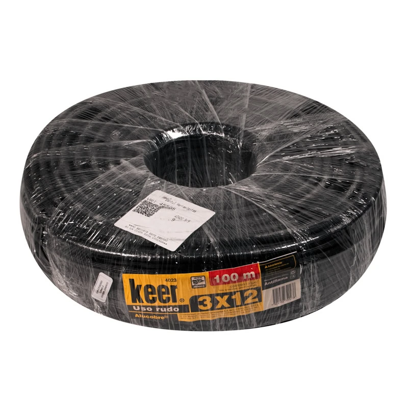 AR5080 Cable Eléctrico 12 AWG de 3 Conductores 1 Metro