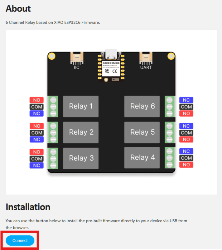AR5238 - XIAO 6-Channel Wi-Fi 5V DC Relay Tutorial v01.1