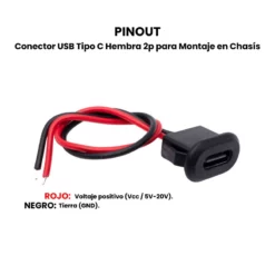 Pinout-Conector-USB-Tipo-C-Hembra-2p-para-Montaje-en-Chasís