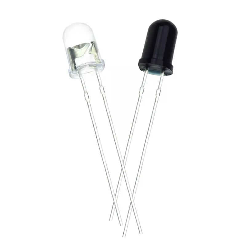 Par Led IR 5mm infrarrojo Receptor Transmisor - Imagen 3